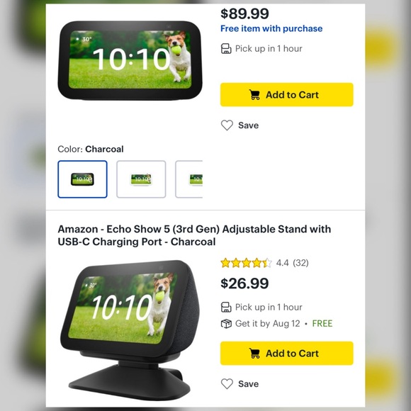 ❇️🆕🌟 BUNDLE DEAL!! Echo Show 5 (3rd gen) plus adjustable stand ❇️ - Picture 10 of 11